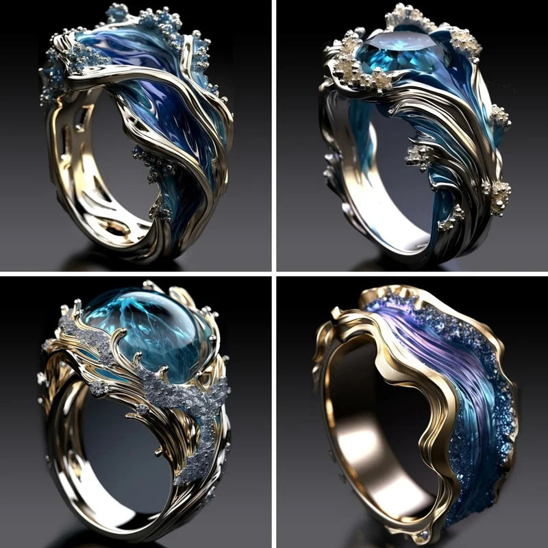 Miniyou Ocean Wave Ring🌊